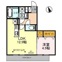 Coco上米島の物件間取画像